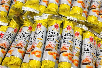 北田蒟蒻糙米捲(蛋黃口味)(蛋素)